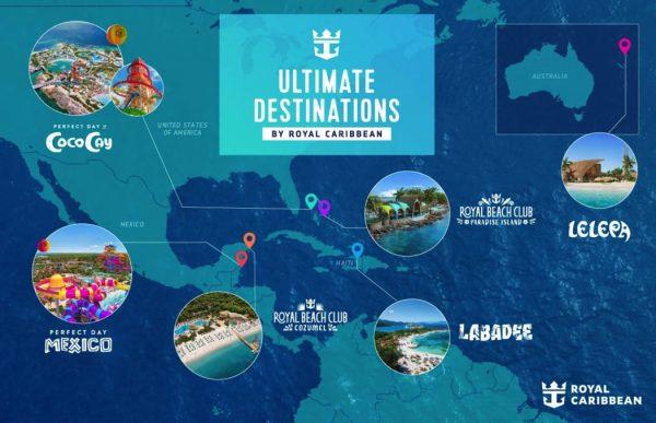 Royal Caribbean’s Ultimate Destinations Map