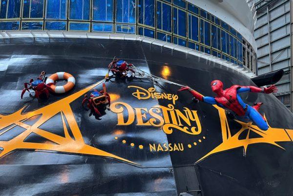 Spider-Man Swings Into Action on the Disney Destinys Stern
