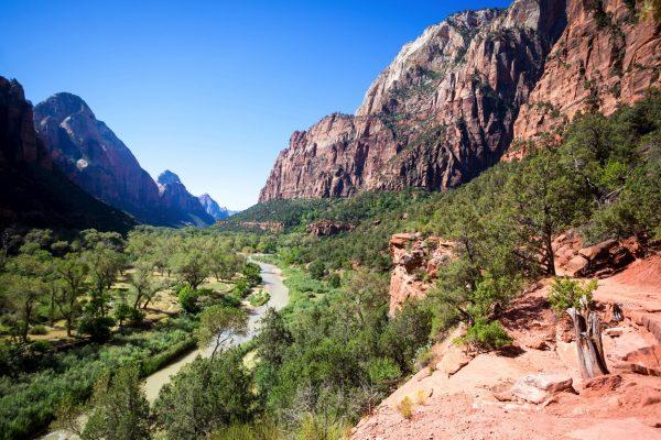 The Virgin River in Zion National Park, Utah